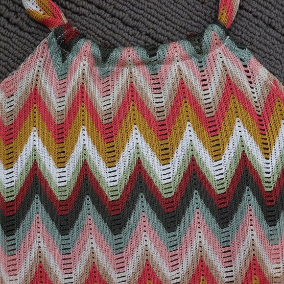 NWT Skatie Halter Crochet Mini Dress in Fleetwood Small - Picture 6 of 10